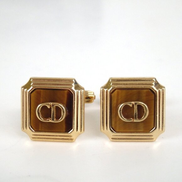 Authentic Christian Dior cuffs metal [Used]